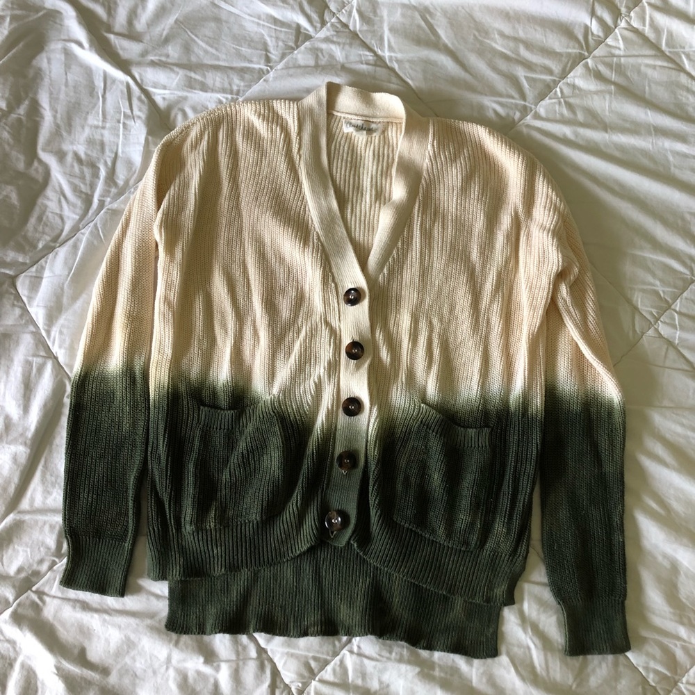 NWOT Cloud chaser Dip Dye Cardigan